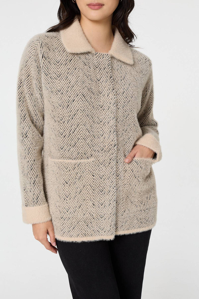 Izabel London Ladies Buon Hrouh Soft Jacket In Beige