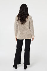 Izabel London Ladies Buon Hrouh Soft Jacket In Beige