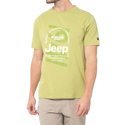 Jeep Mens M Fashion T-Shirt In Green