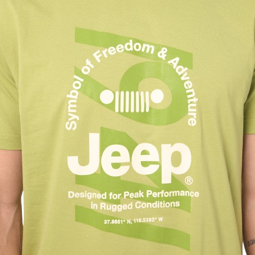 Jeep Mens M Fashion T-Shirt In Green