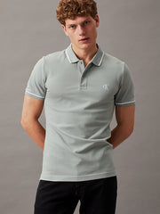 Calvin Klein 315603 Tipping Slim Polo  Slate Grey