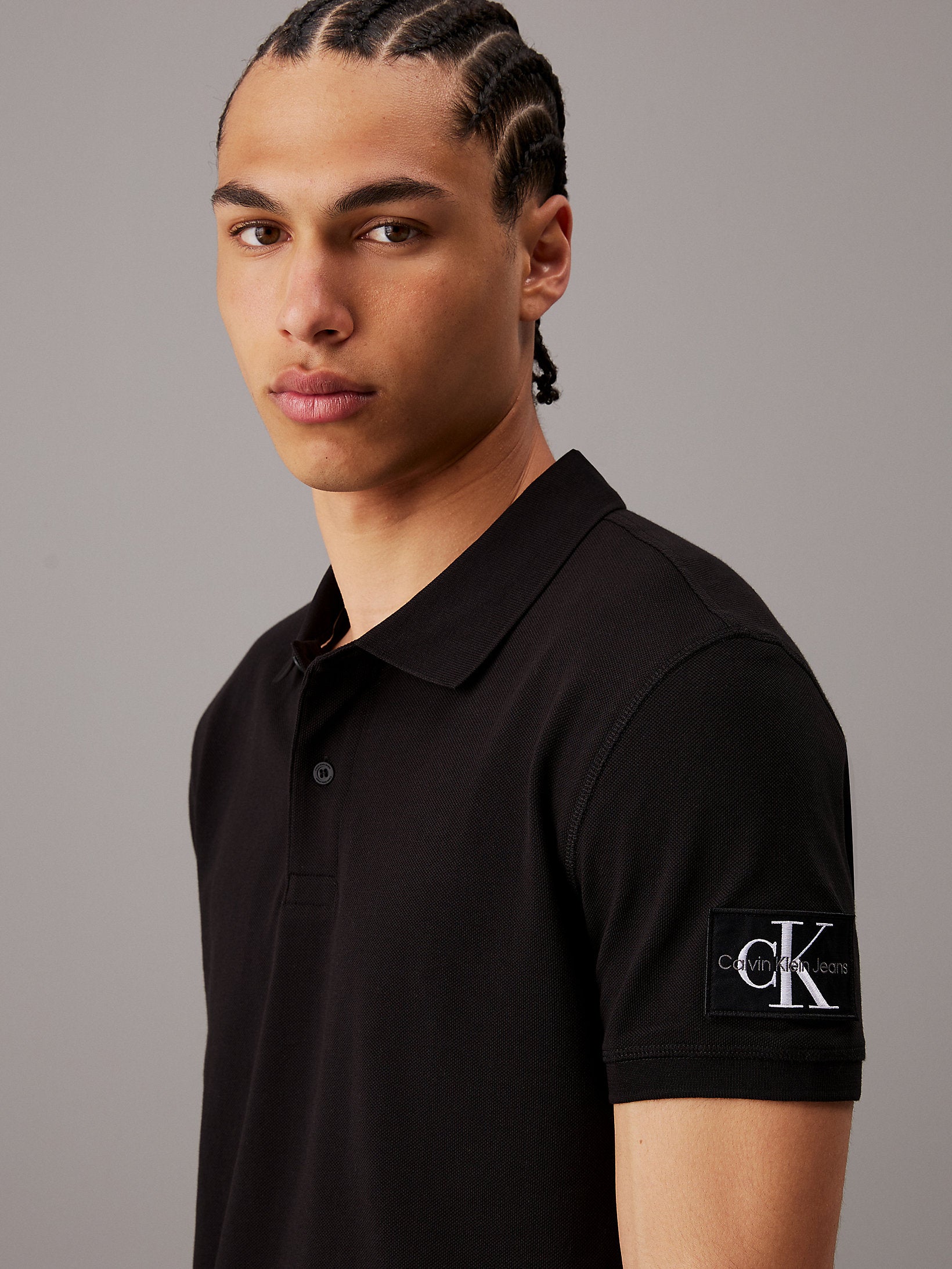 Calvin Klein J323394 Badge Polo  Black