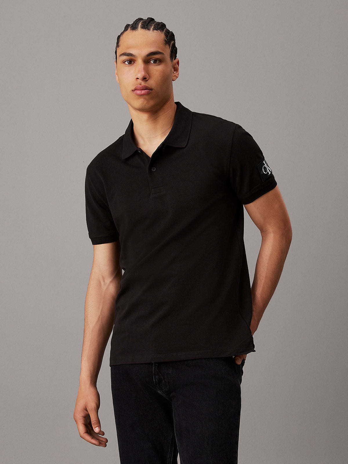 Calvin Klein J323394 Badge Polo  Black