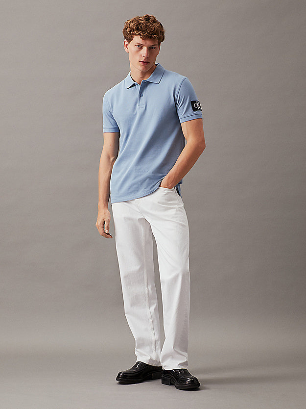 Calvin Klein  J323394 Badge Polo Light Blue