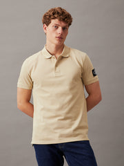 Calvin Klein J323394 Badge Polo  Khaki