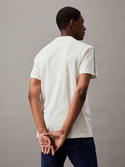 Calvin Klein J325653 Logo Tape Tee Ivory