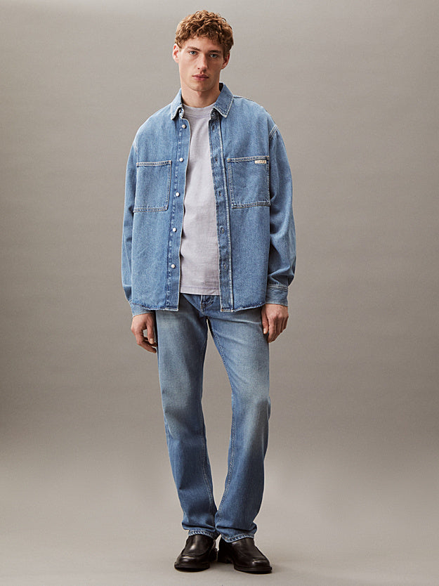 Calvin Klein J327267 Garment Dye Tee Aleutian