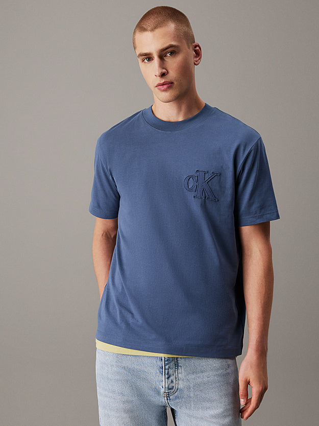 Calvin Klein J327494 Applique Tee Indigo