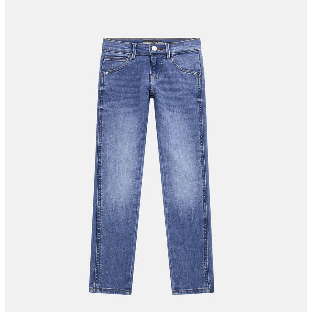 Guess Girls Stretch Denim Skinny Jeans In Light Wash