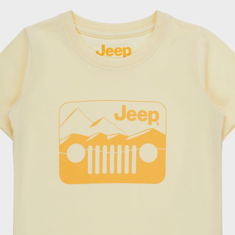 Jeep Boys Icon Grille Short Sleeves T-Shirt In Yellow