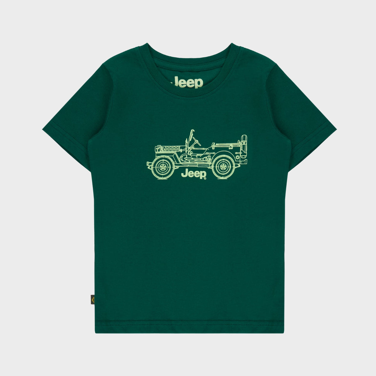 Jeep Mens Icon Car T-Shirt In Emerald