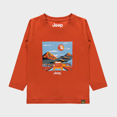 Jeep Kids Graphic T-Shirt Rust
