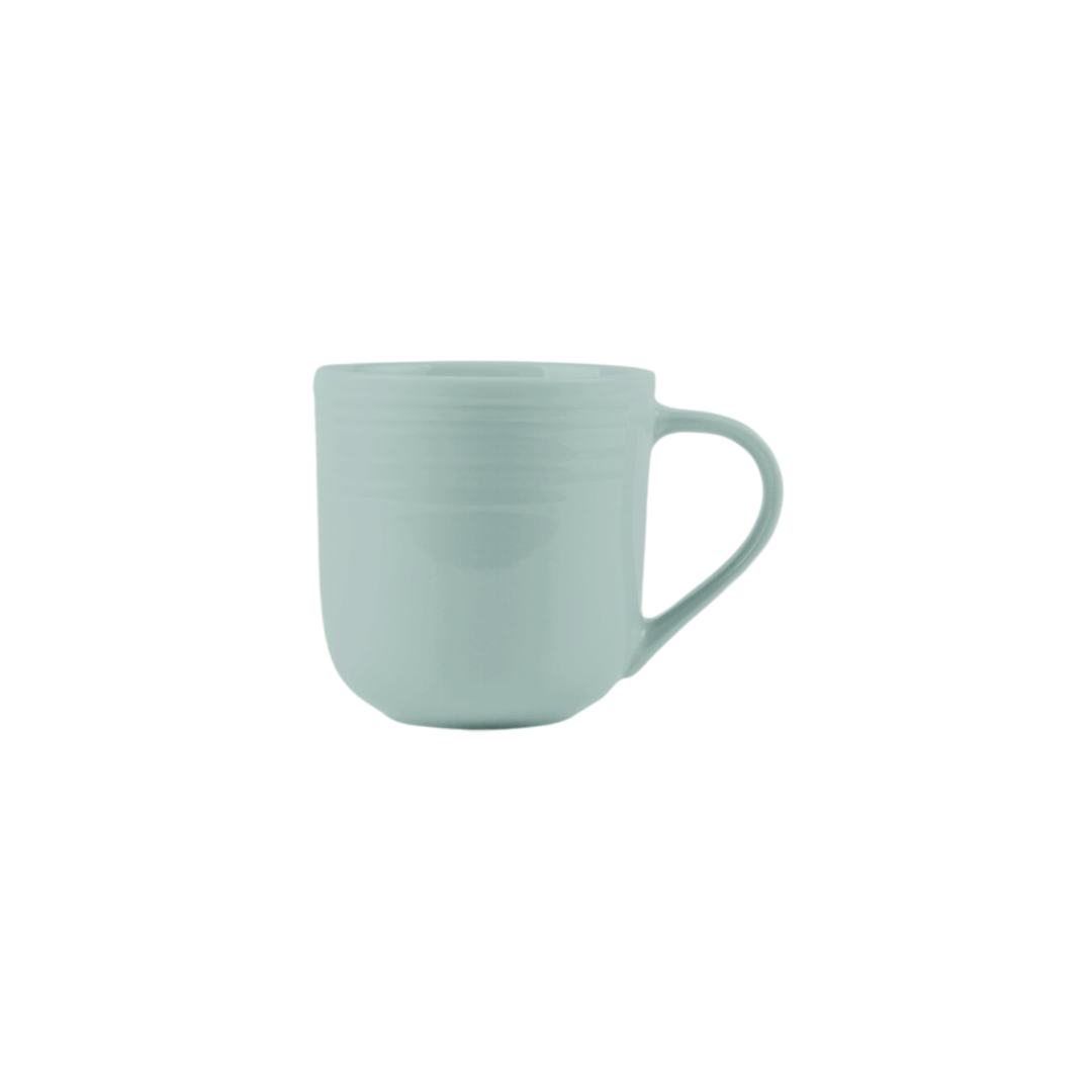 Jenna Clifford -7303 Embossed Lines Duck Egg Coffee Mug