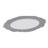 Jenna Clifford Oval Platter In Ivory Noir