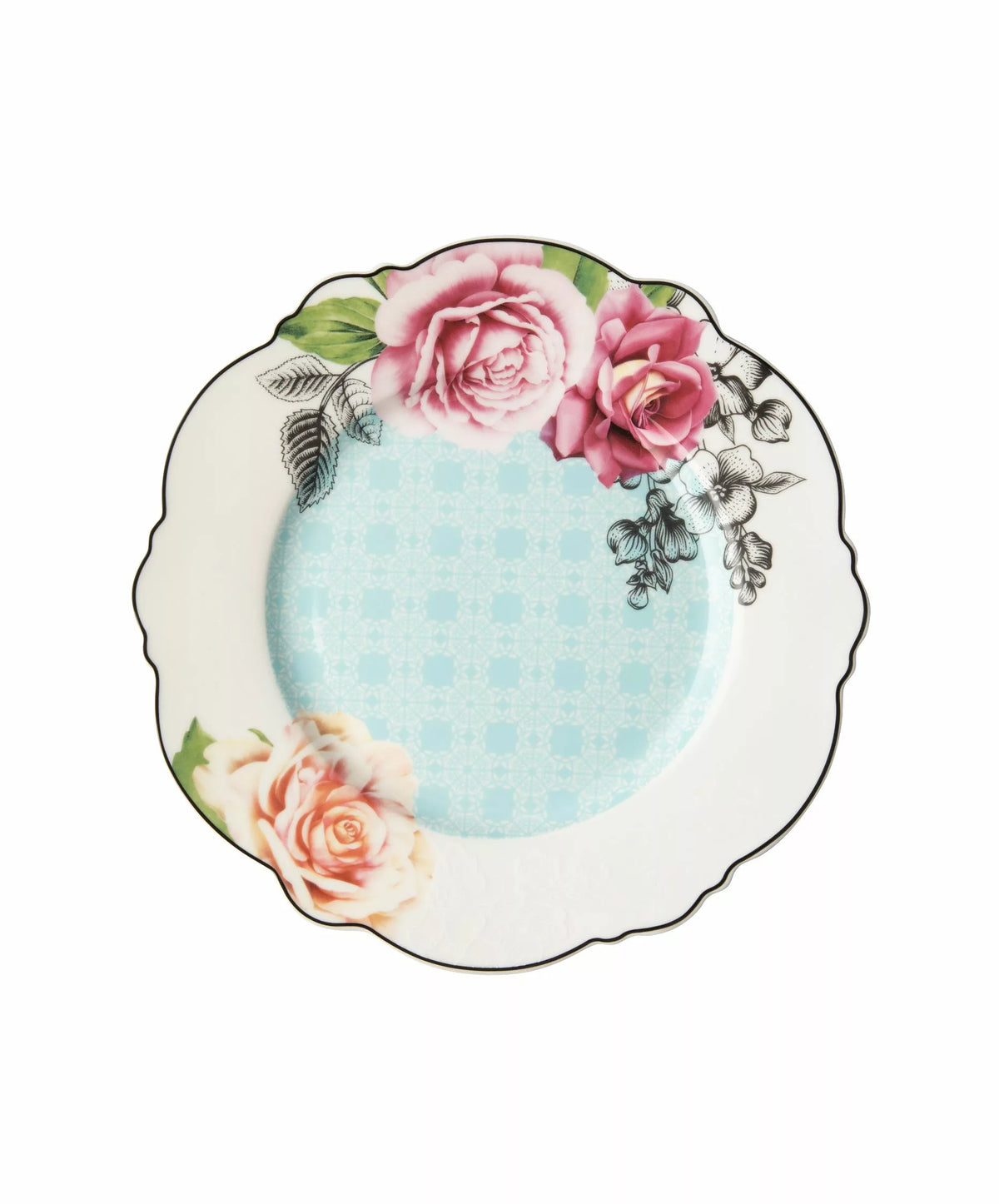 Jenna Clifford -7047 Dinner Plate Wavy Rose 27.7cm