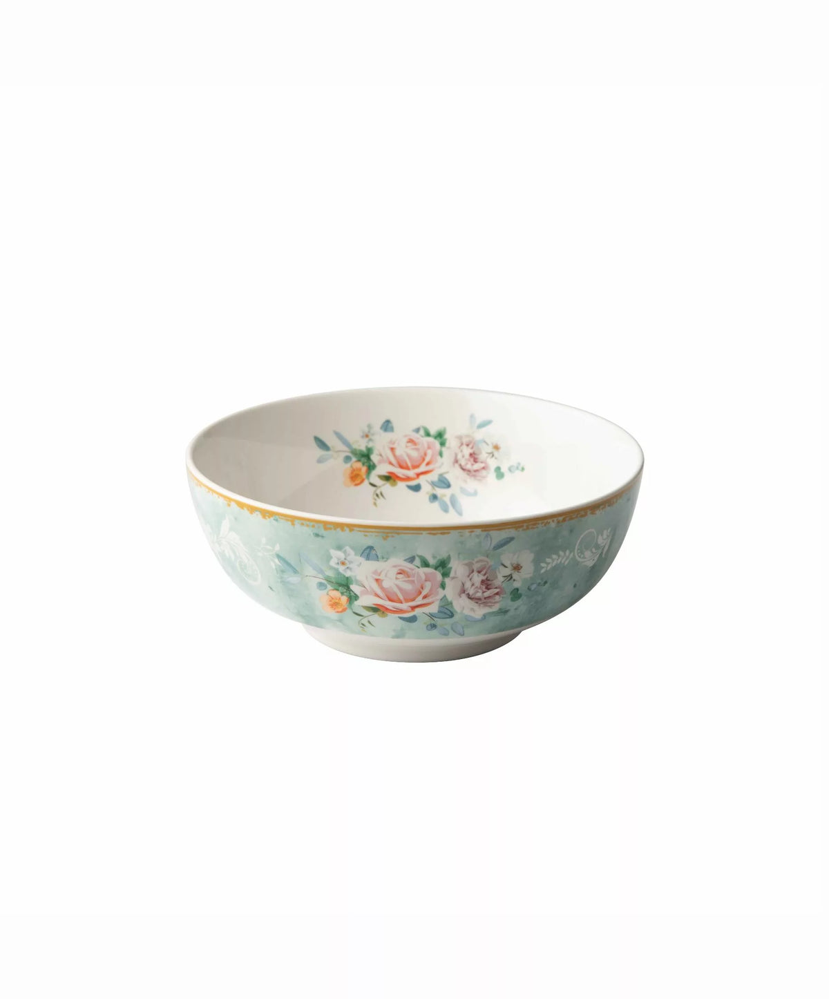 Jenna Clifford -7112 Green Floral Cereal Bowl (Set Of 4)