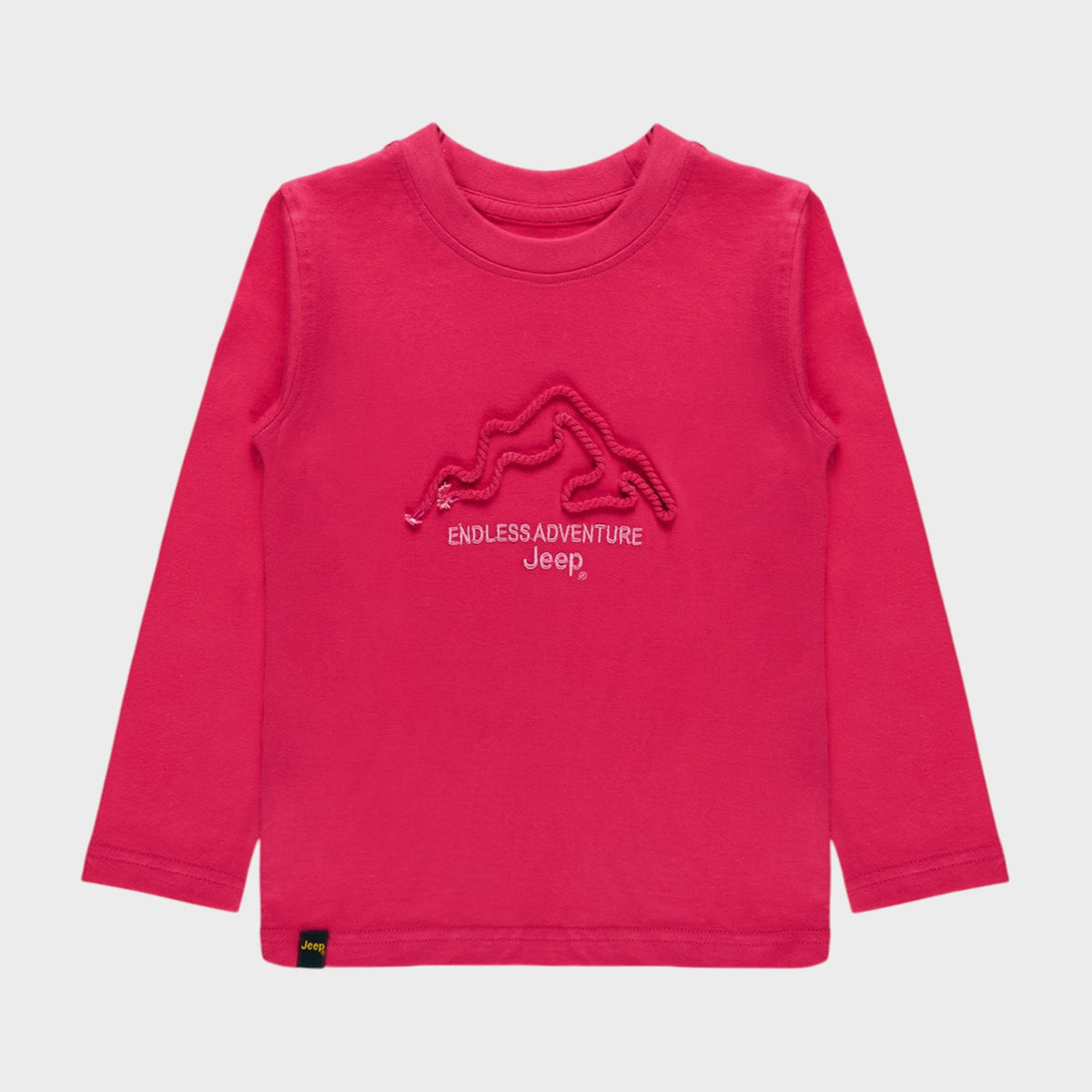 Jeep Kids Long Sleeve T-Shirt In Pink