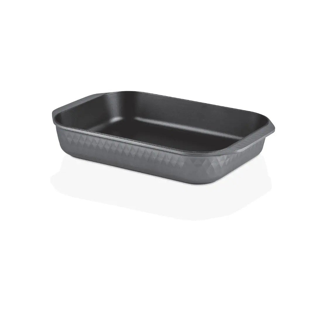 Jan Premium Cast Aluminium Rectangular Baking Pan In Black