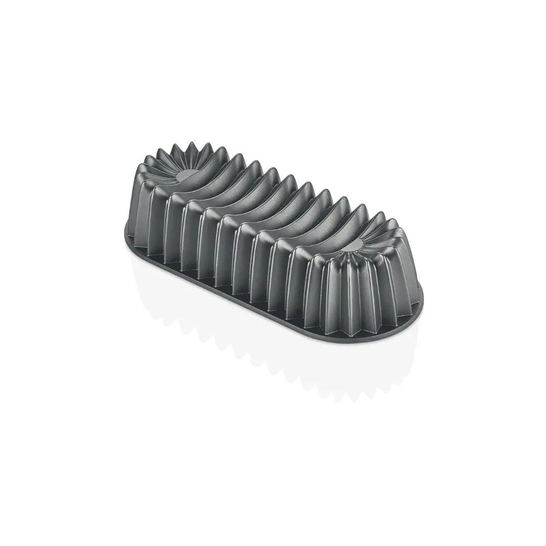 Jan Premium Cast Aluminium Baton Cake Mould In Black