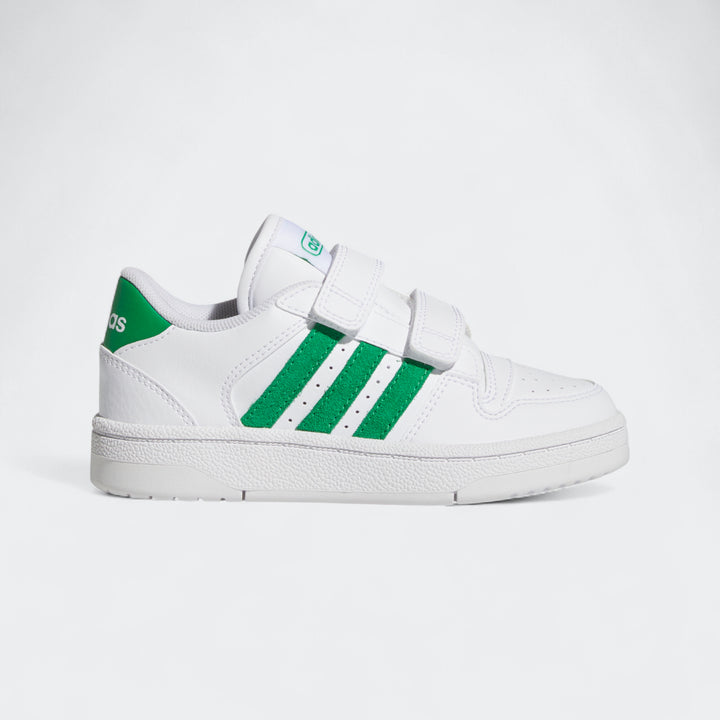Adidas Boys Break Start Sneakers In White And Green