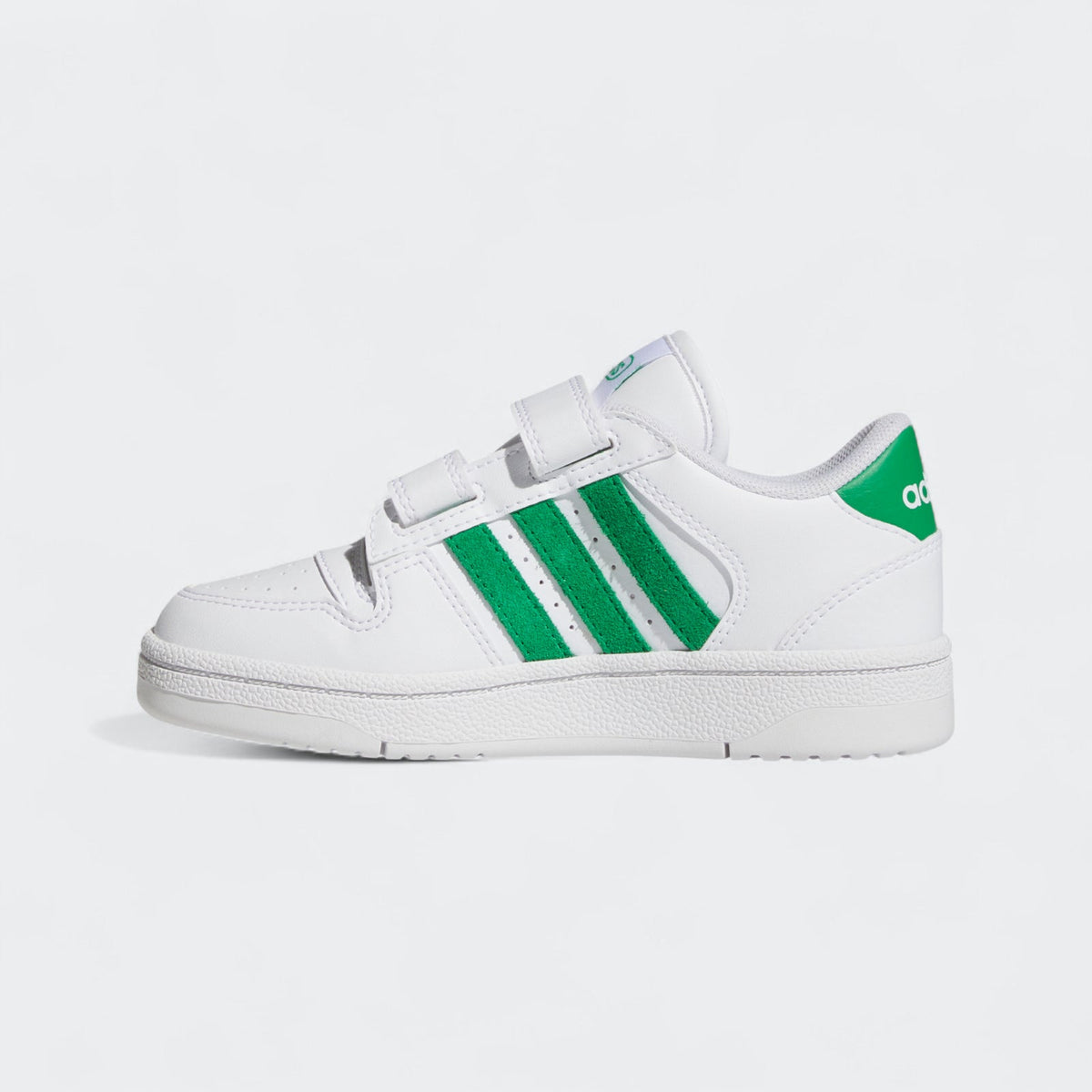 Adidas Boys Break Start Sneakers In White And Green