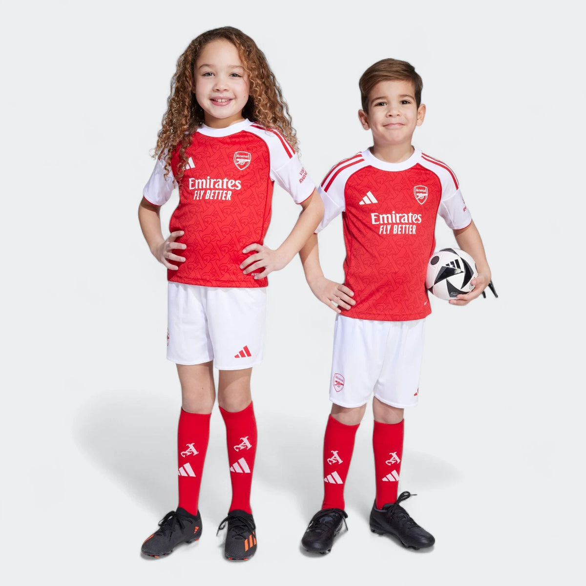 Adidas Kids Arsenal 25/26 Home Kit Set Red