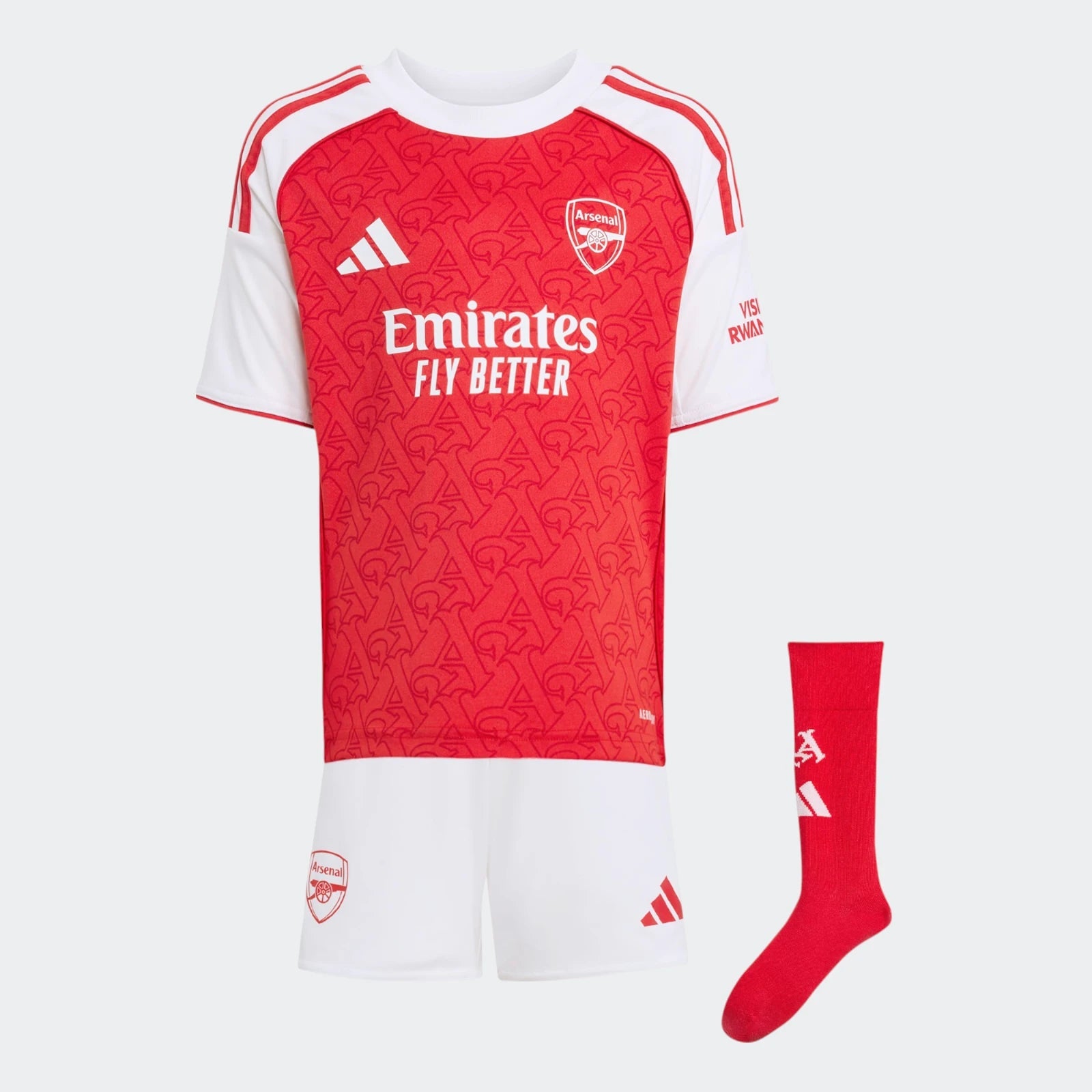 Adidas Kids Arsenal 25/26 Home Kit Set Red