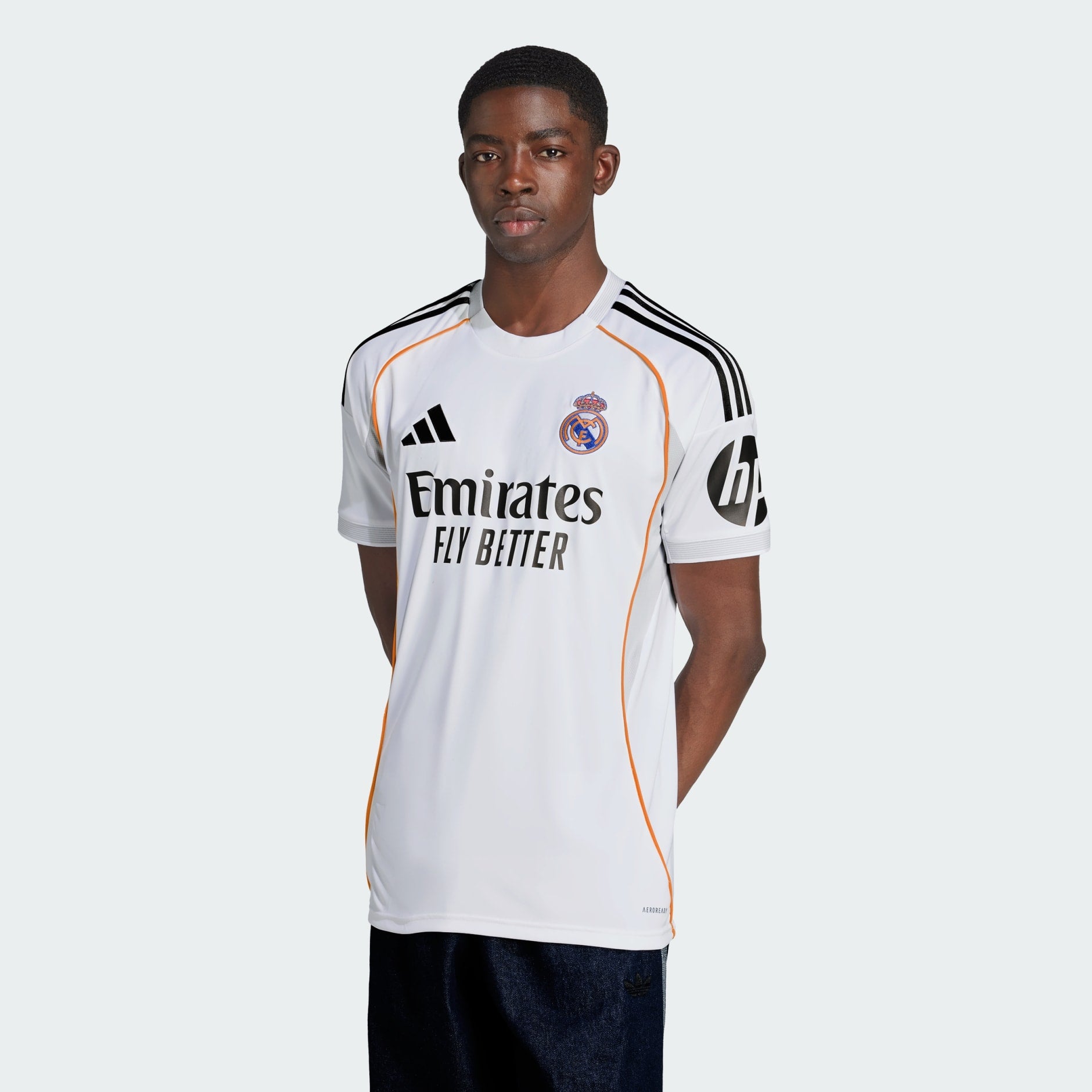 Adidas Mens Real Madrid 25/26 Home Jersey White