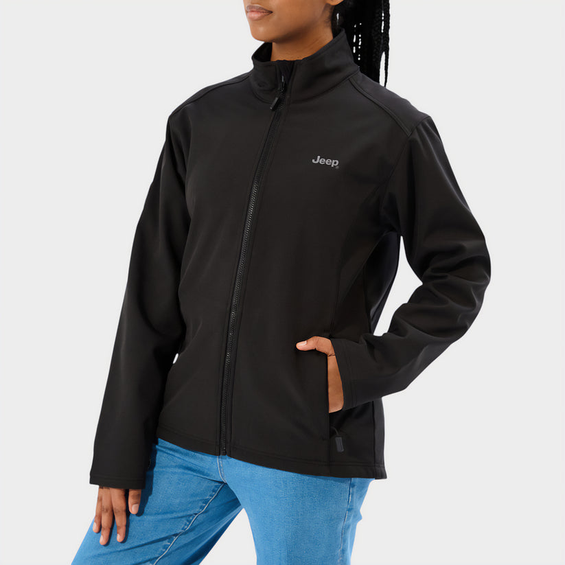 Jeep Ladies Softshell Jacket Black