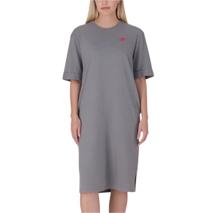 Jeep Jls24020 -L- Oversized T-Shirt Dress Grey