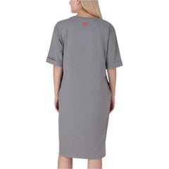 Jeep Jls24020 -L- Oversized T-Shirt Dress Grey