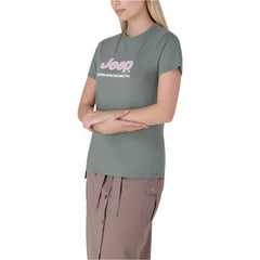 Jeep Jls24101 L - Organic Core Applique Tee Green