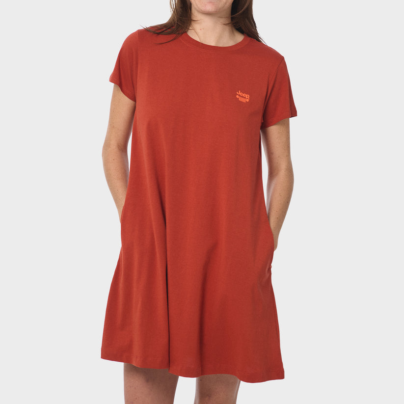 Jeep Ladies City Lite Dress Maroon