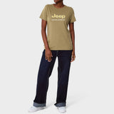 Jeep Womens Applique T-Shirt In Olive