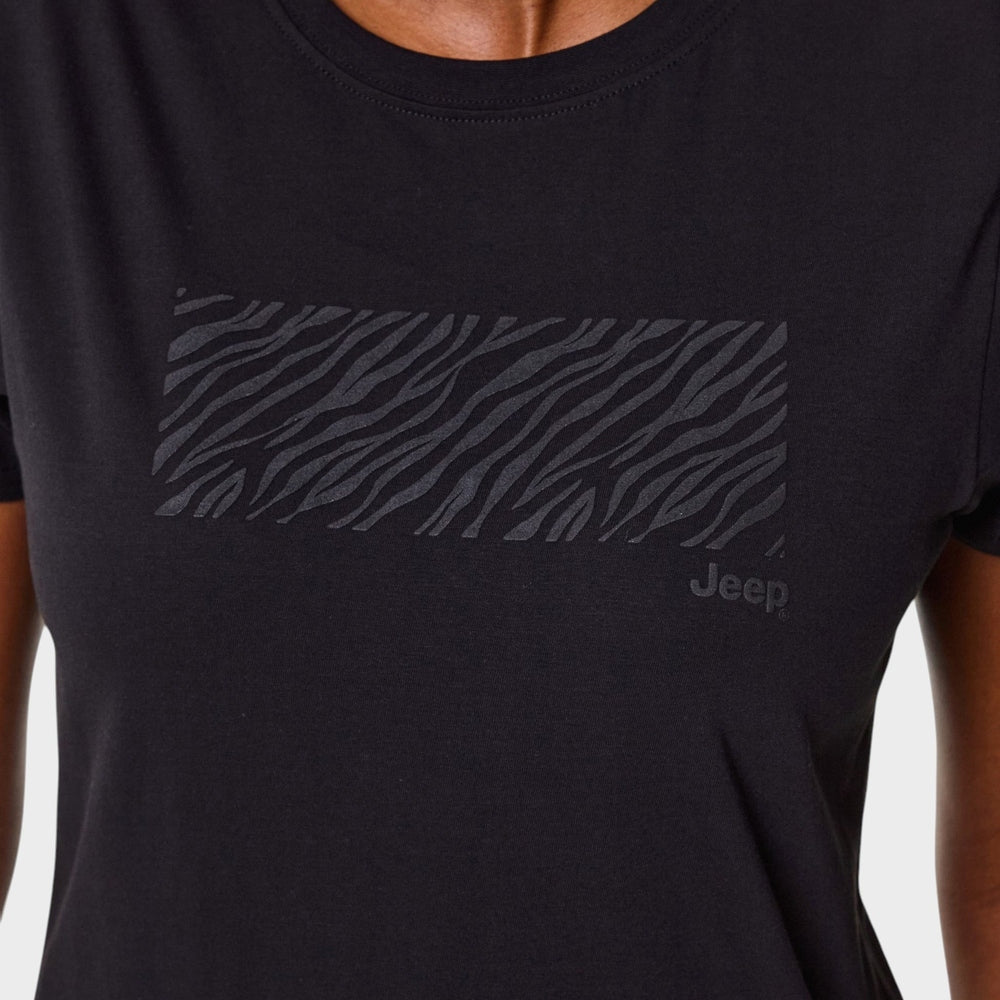 Jeep Womens Fashion T-Shirt In Black