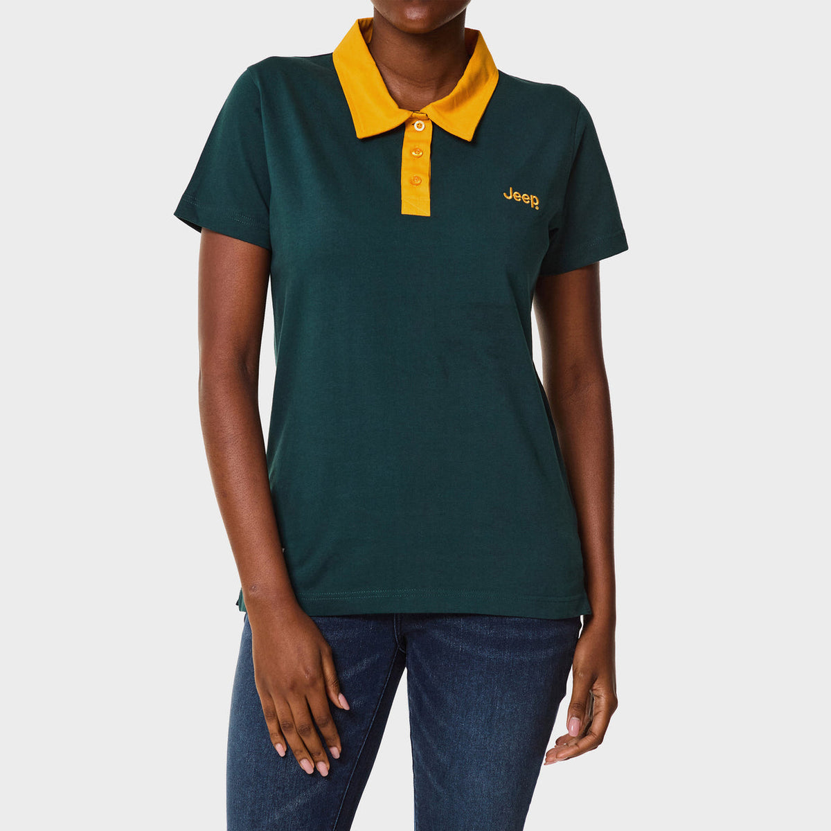 Jeep Womens Oversized Golfer In Green
