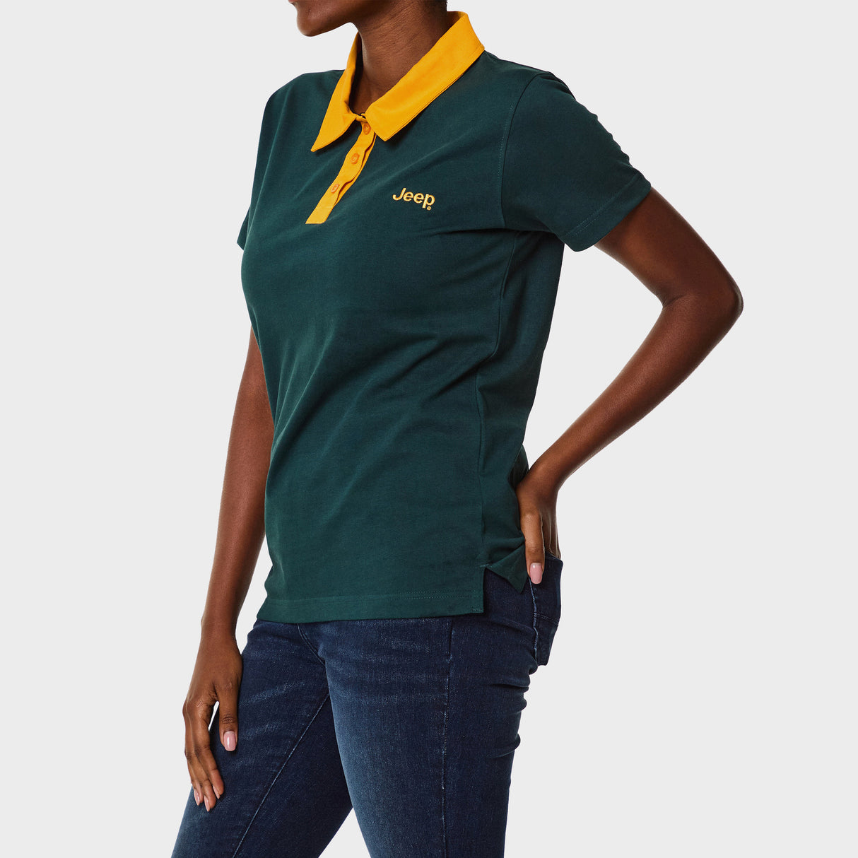 Jeep Womens Oversized Golfer In Green