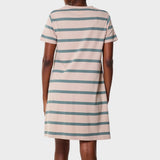 Jeep Womens Striped Citilite Dress In Grey/Green