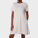 Jeep Womens Striped Citilite Dress In Khaki/Blue