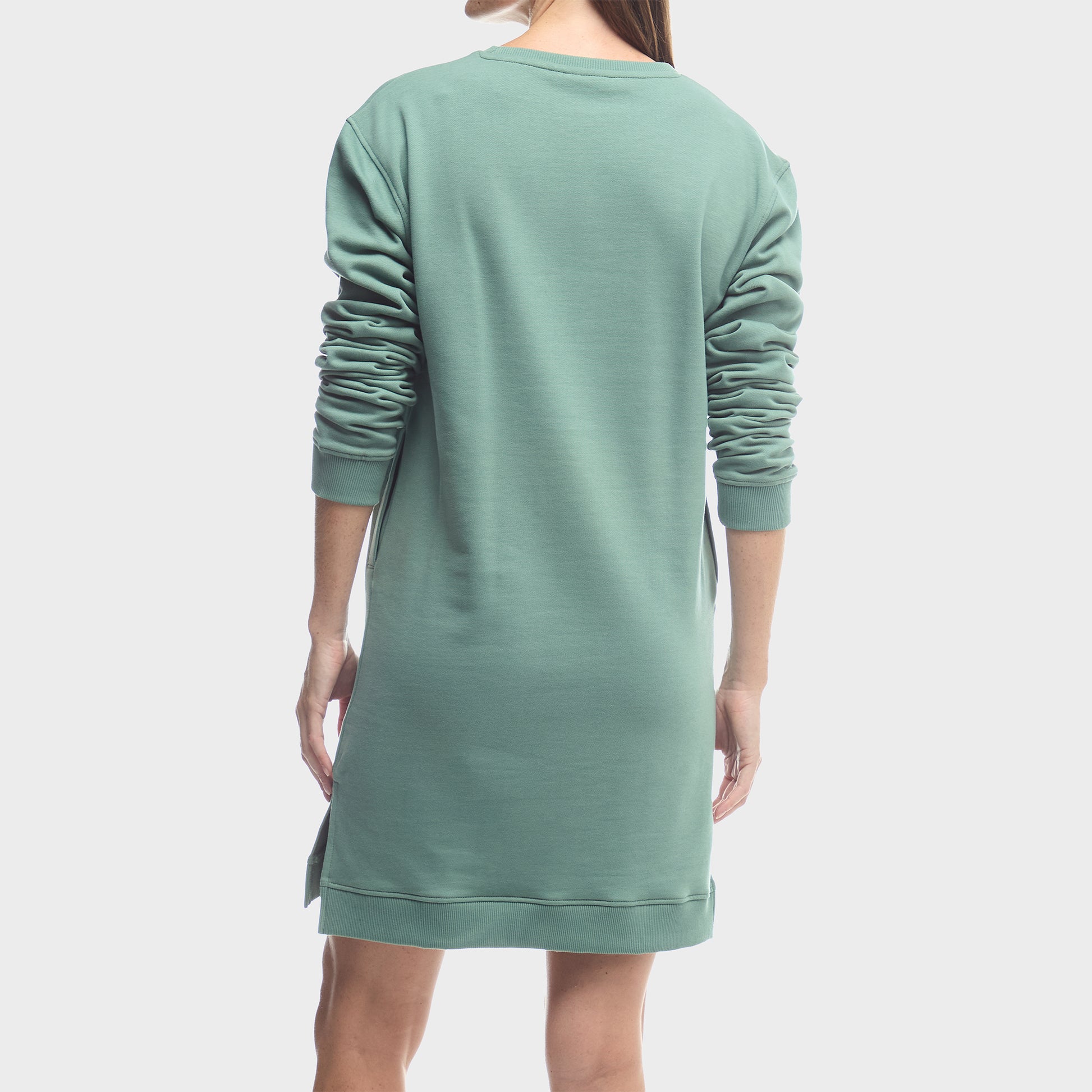 Jeep Womens Branded Sweat Dress In Olive