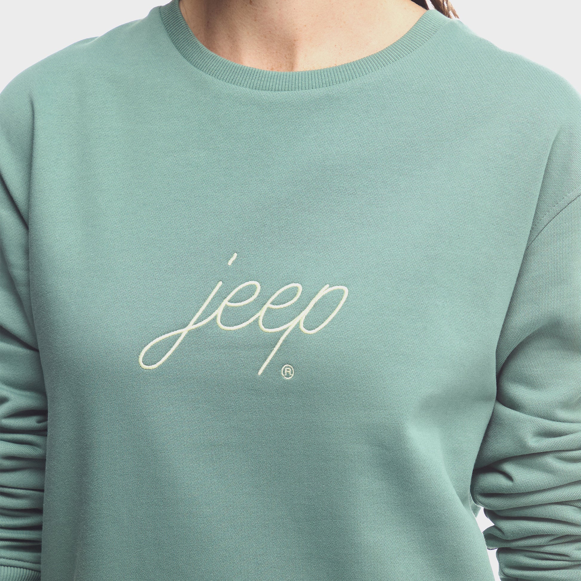 Jeep Womens Branded Sweat Dress In Olive