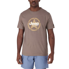 Jeep Jms24012 M Fashion Graphic Tee Brown