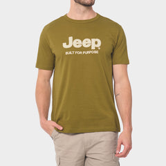 Jeep Mens Applique T-Shirt Olive