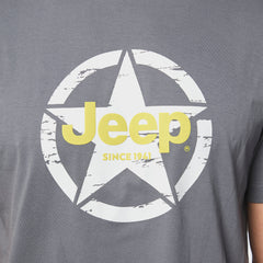 Jeep Mens Fashion Graphic T-Shirt In Slate