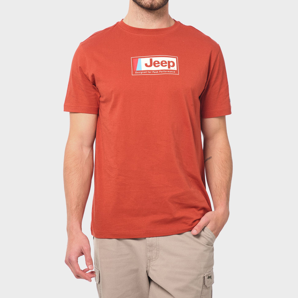 Jeep Fashion Graphic T-Shirt In Orange