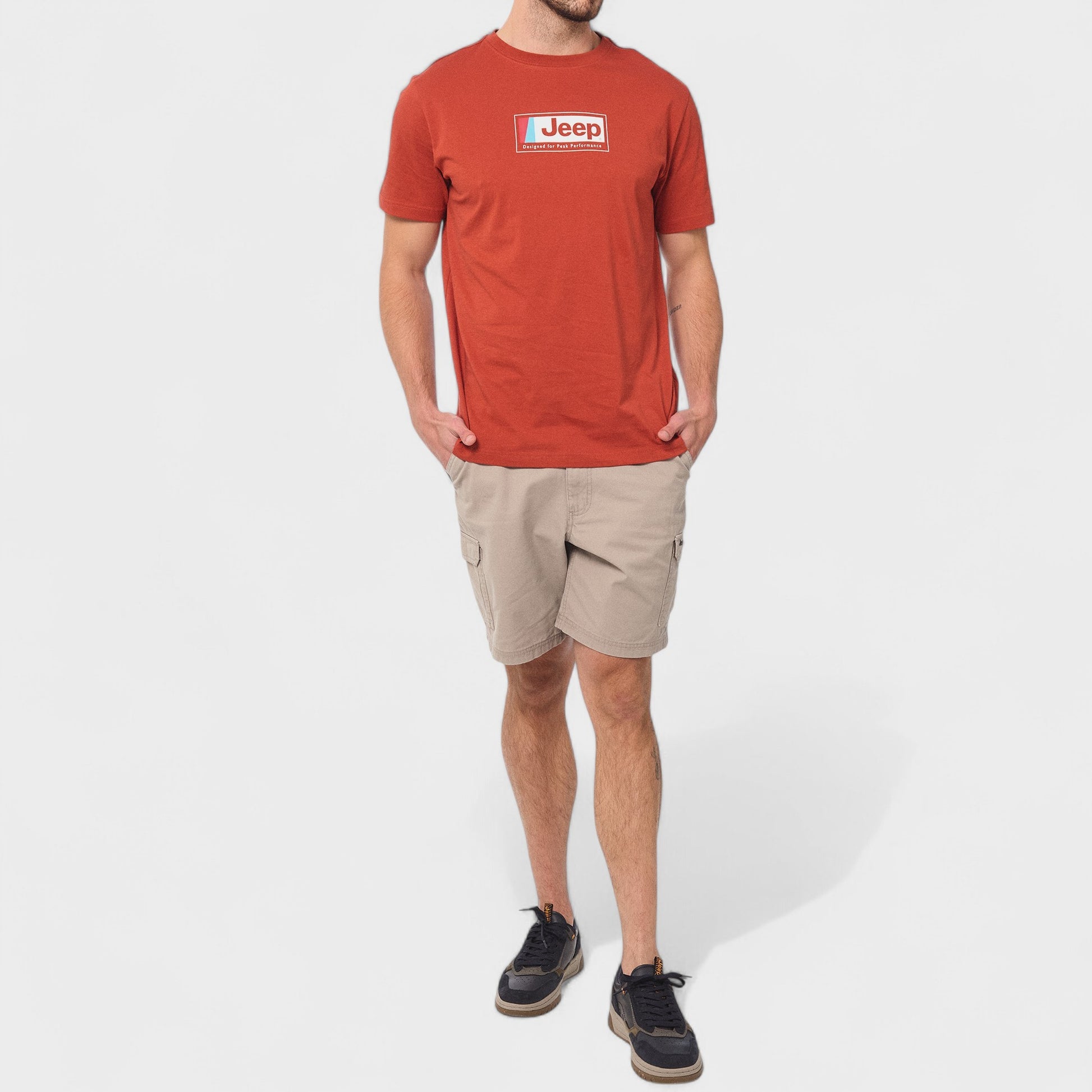 Jeep Fashion Graphic T-Shirt In Orange
