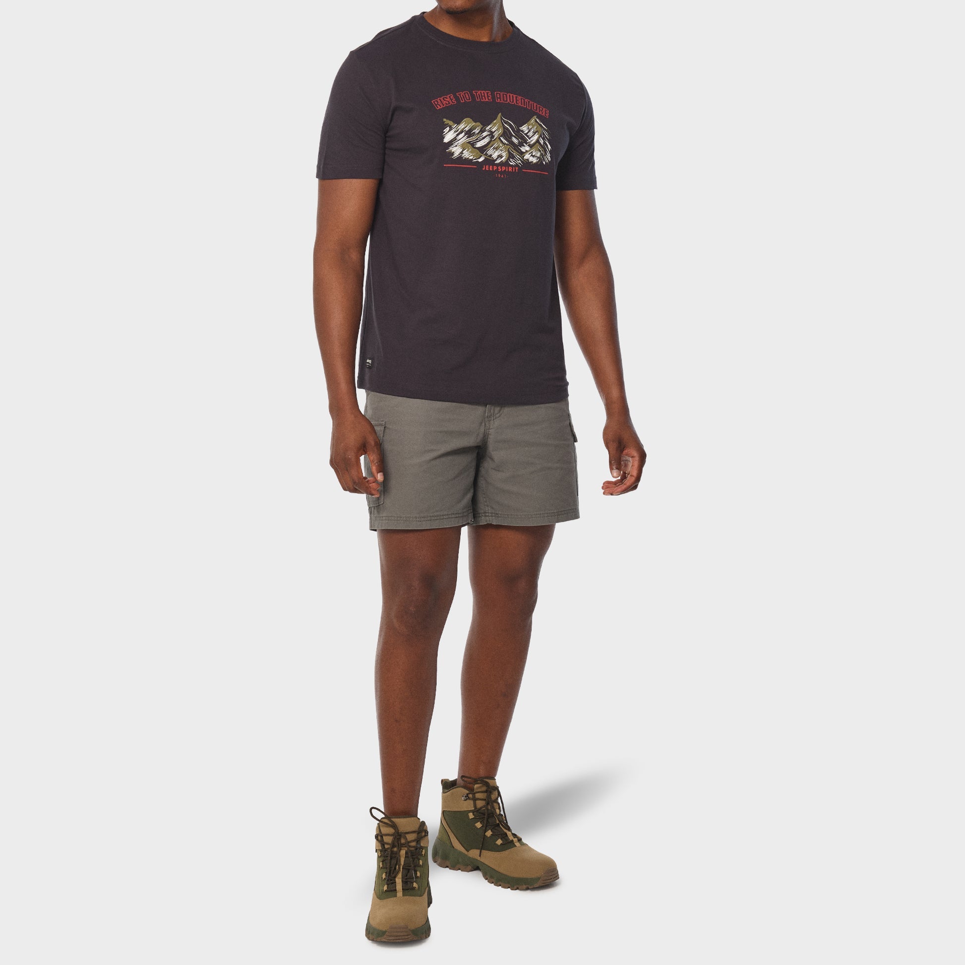 Jeep Mens Graphic T-Shirts In Black