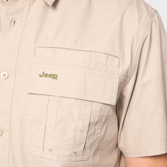 Jeep Mens Khaki Safari Shirt