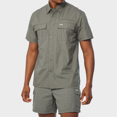 Jeep Mens Olive Safari Shirt