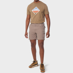 Jeep Tapered Mountain Shorts For Men In Brown